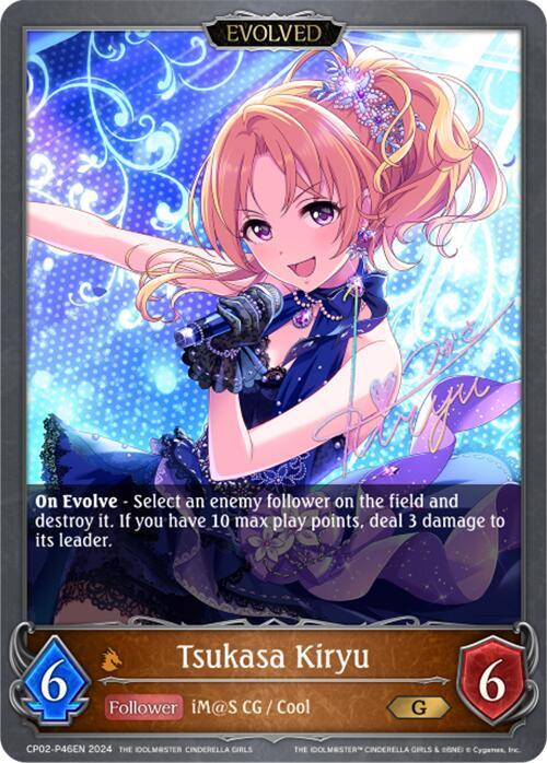 Tsukasa Kiryu (Evolved) - P46EN (Foil), CP02: THE IDOLM@STER CINDERELLA GIRLS CP02-P46EN
