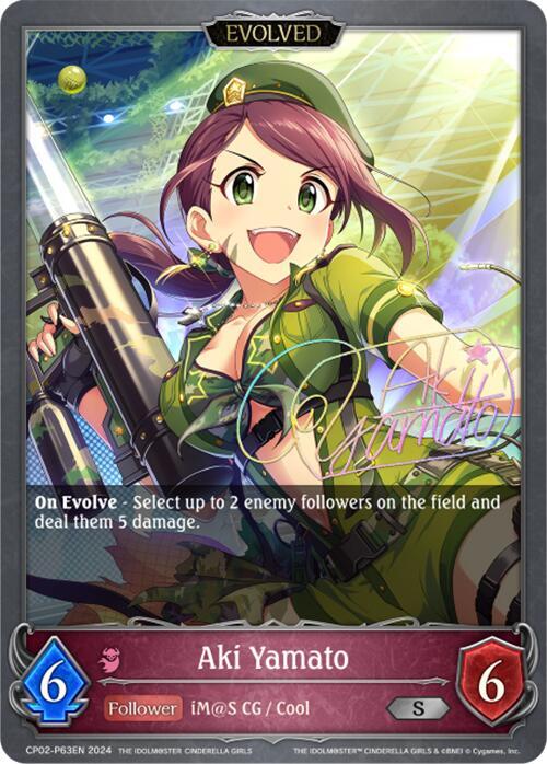 Aki Yamato (Evolved) - P63EN (Foil), CP02: THE IDOLM@STER CINDERELLA GIRLS CP02-P63EN