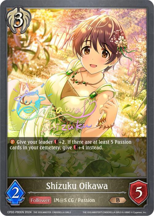 Shizuku Oikawa - P80EN (Foil), CP02: THE IDOLM@STER CINDERELLA GIRLS CP02-P80EN