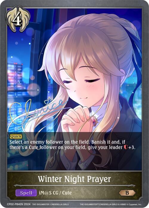 Winter Night Prayer - P84EN (Foil), CP02: THE IDOLM@STER CINDERELLA GIRLS CP02-P84EN