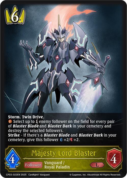 Majesty Lord Blaster, CP03: Cardfight!! Vanguard CP03-022EN