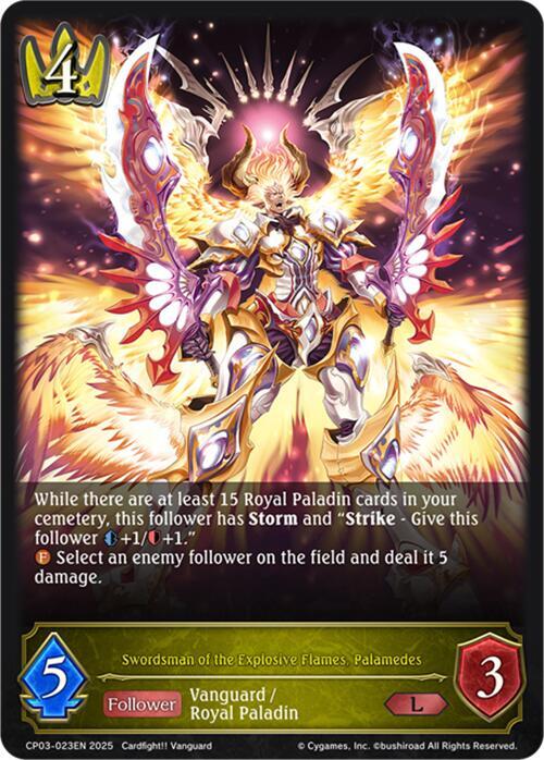 Swordsman of the Explosive Flames, Palamedes, CP03: Cardfight!! Vanguard CP03-023EN