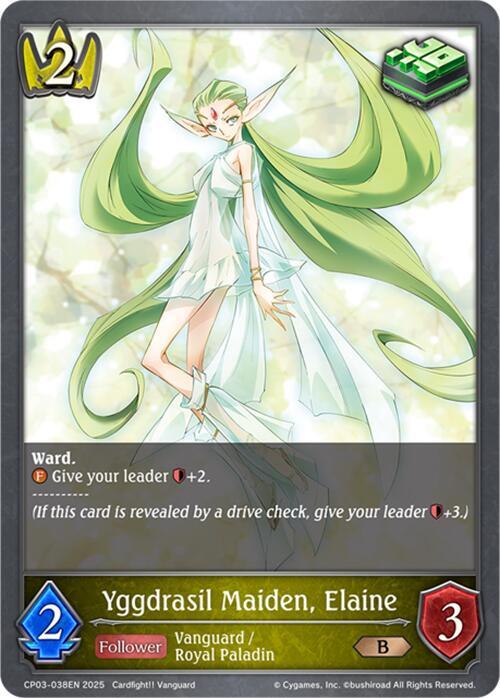 Yggdrasil Maiden, Elaine, CP03: Cardfight!! Vanguard CP03-038EN