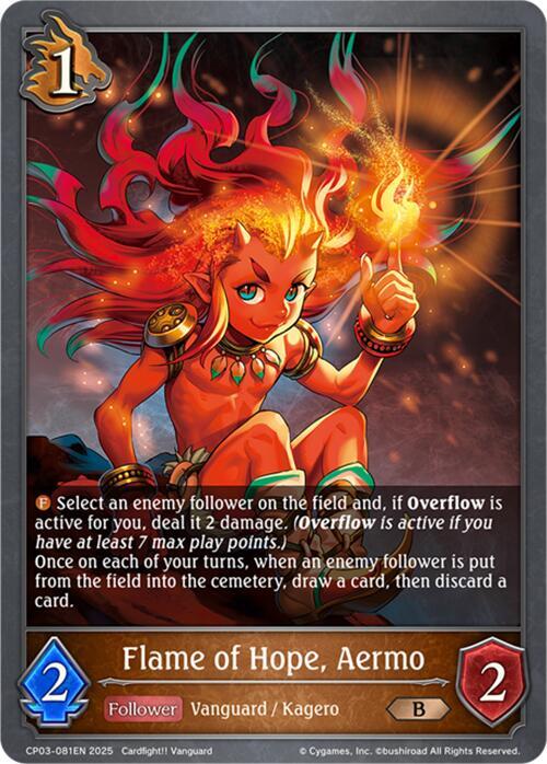 Flame of Hope, Aermo, CP03: Cardfight!! Vanguard CP03-081EN