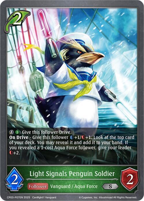 Light Signals Penguin Soldier - P07EN (Foil), CP03: Cardfight!! Vanguard CP03-P07EN