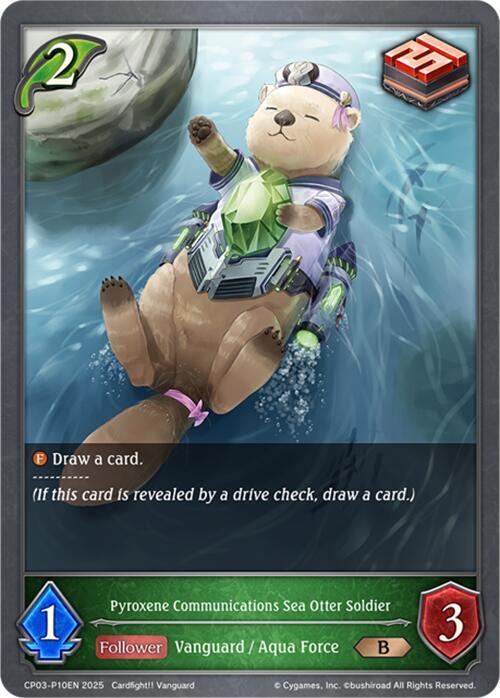Pyroxene Communications Sea Otter Soldier - P10EN (Foil), CP03: Cardfight!! Vanguard CP03-P10EN