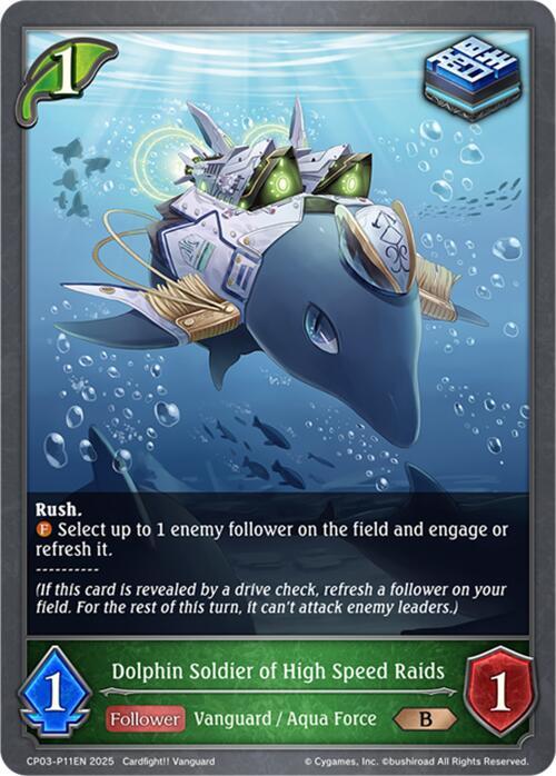 Dolphin Soldier of High Speed Raids - P11EN (Foil), CP03: Cardfight!! Vanguard CP03-P11EN