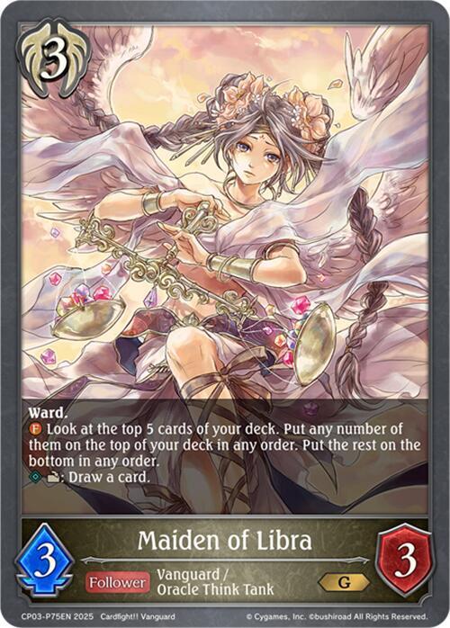 Maiden of Libra - P75EN (Foil), CP03: Cardfight!! Vanguard CP03-P75EN