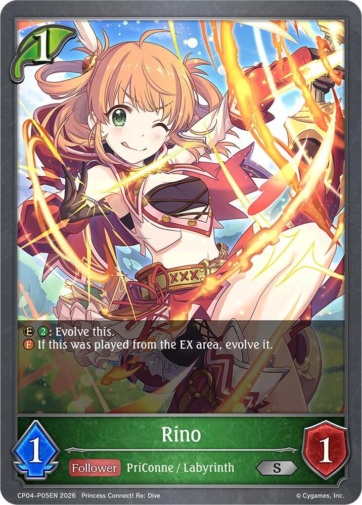 Rino - P05EN (Foil), CP04: Princess Connect! Re:Dive CP04-P05EN