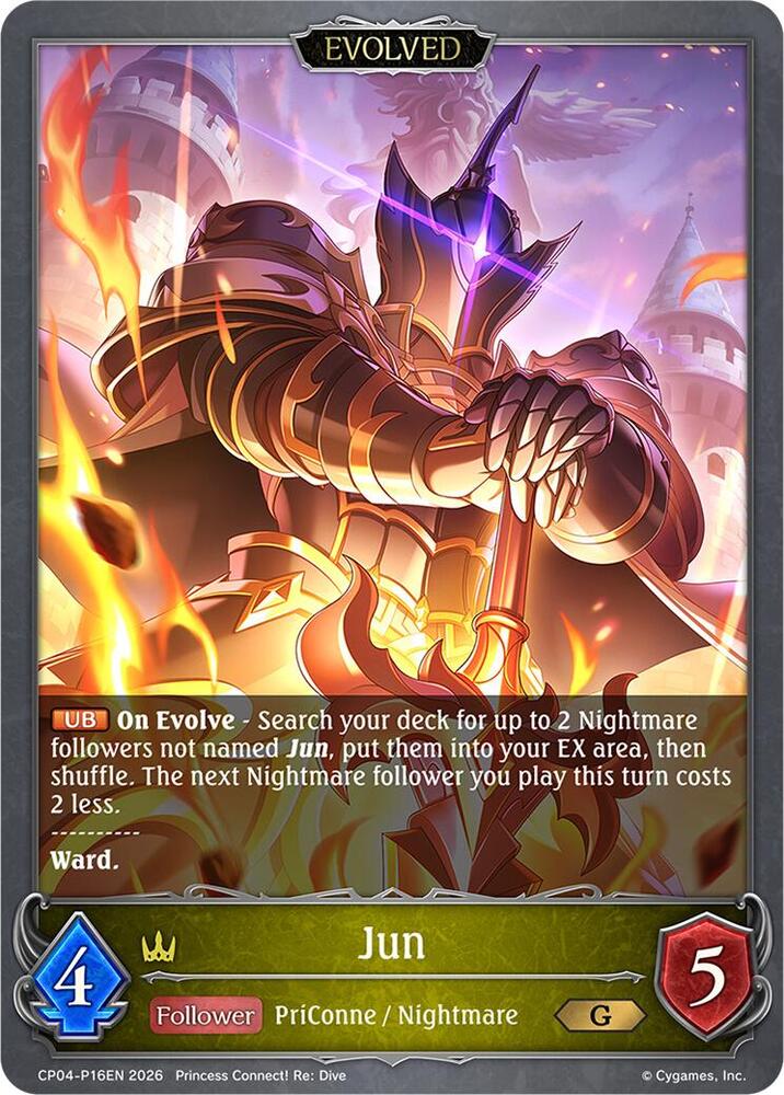 Jun (Evolved) - P16EN (Foil), CP04: Princess Connect! Re:Dive CP04-P16EN