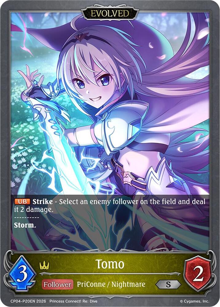 Tomo (Evolved) - P20EN (Foil), CP04: Princess Connect! Re:Dive CP04-P20EN