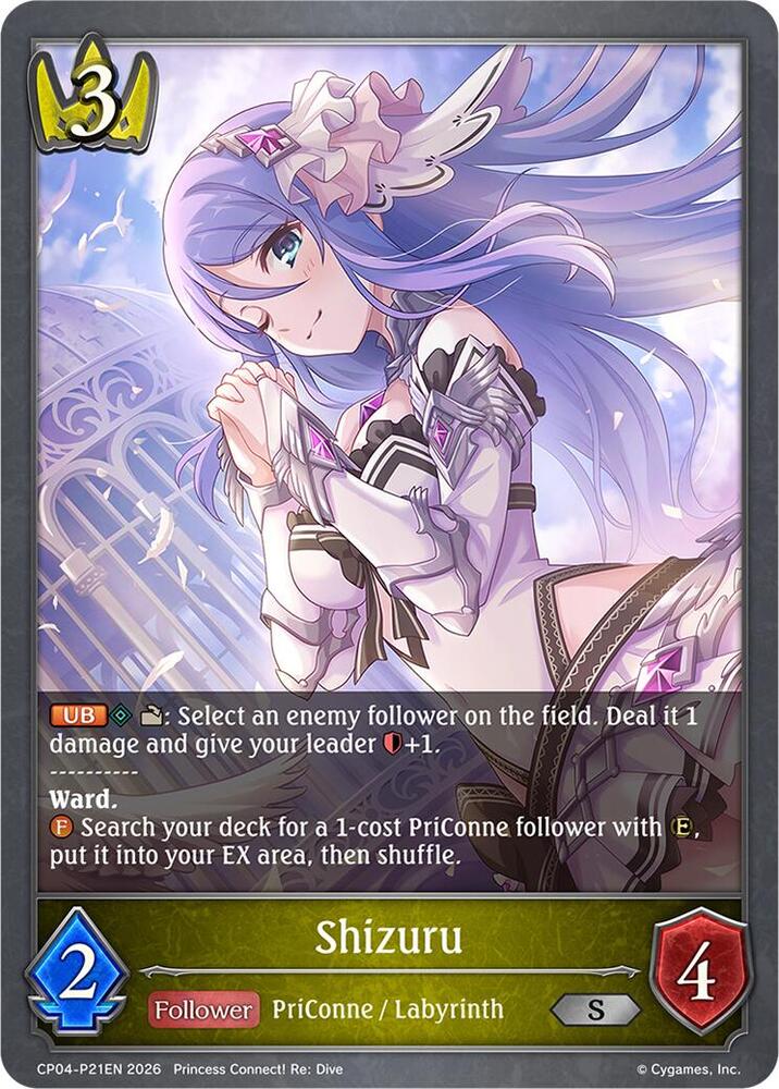 Shizuru - P21EN (Foil), CP04: Princess Connect! Re:Dive CP04-P21EN