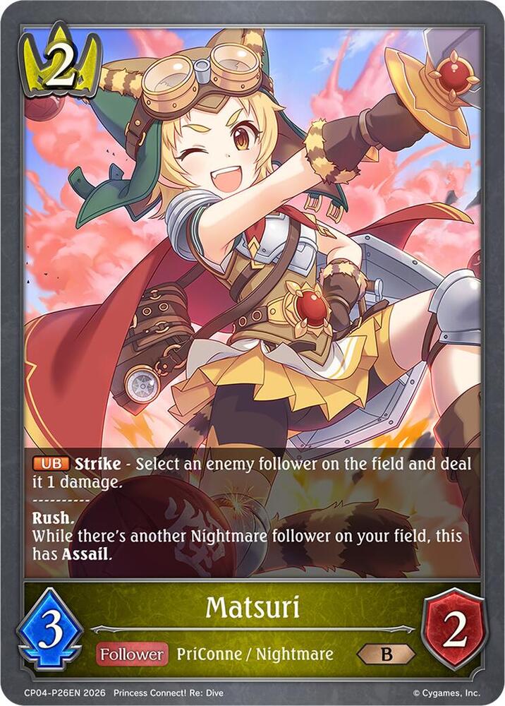 Matsuri - P26EN (Foil), CP04: Princess Connect! Re:Dive CP04-P26EN