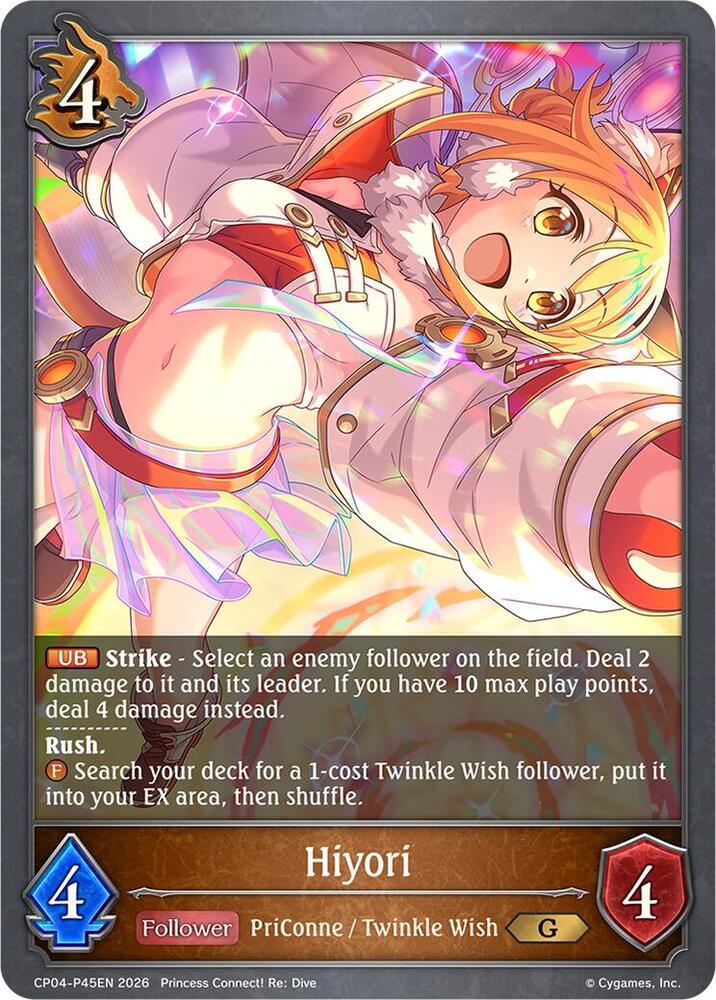 Hiyori - P45EN (Foil), CP04: Princess Connect! Re:Dive CP04-P45EN
