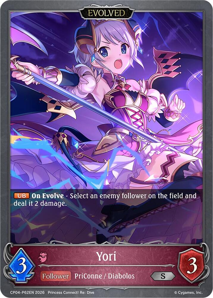 Yori (Evolved) - P62EN (Foil), CP04: Princess Connect! Re:Dive CP04-P62EN