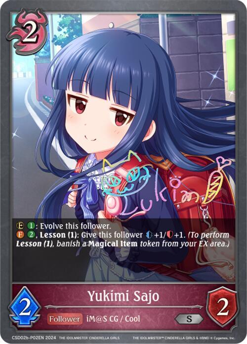 Yukimi Sajo - P02EN (Foil), CSD02: THE IDOLM@STER CINDERELLA GIRLS CSD02b-P02EN