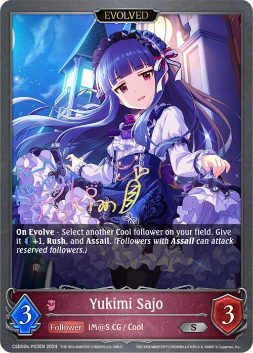 Yukimi Sajo (Evolved) - P03EN (Foil), CSD02: THE IDOLM@STER CINDERELLA GIRLS CSD02b-P03EN