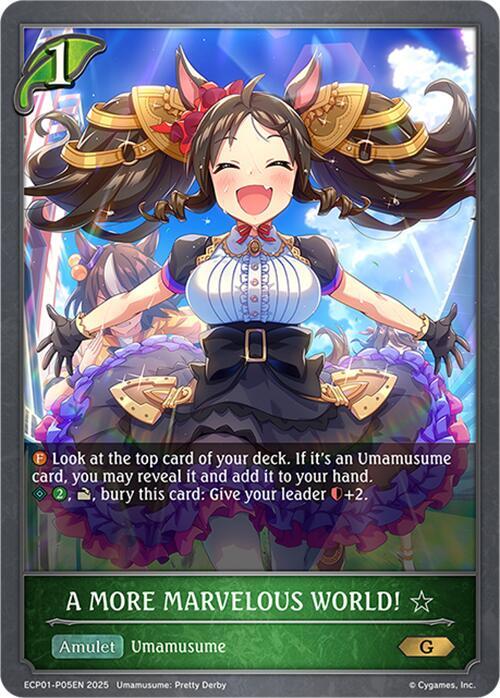 A MORE MARVELOUS WORLD!  - P05EN (Foil), ECP01: Umamusume: Pretty Derby ECP01-P05EN