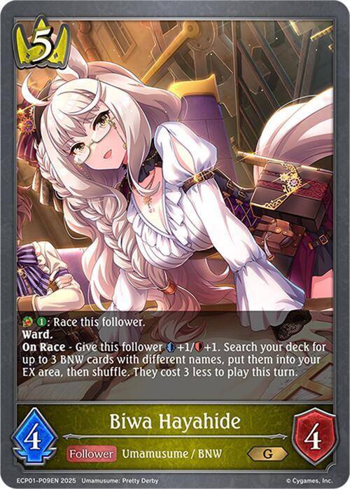 Biwa Hayahide - P09EN (Foil), ECP01: Umamusume: Pretty Derby ECP01-P09EN