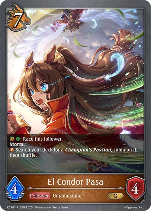 El Condor Pasa - P18EN (Foil), ECP01: Umamusume: Pretty Derby ECP01-P18EN