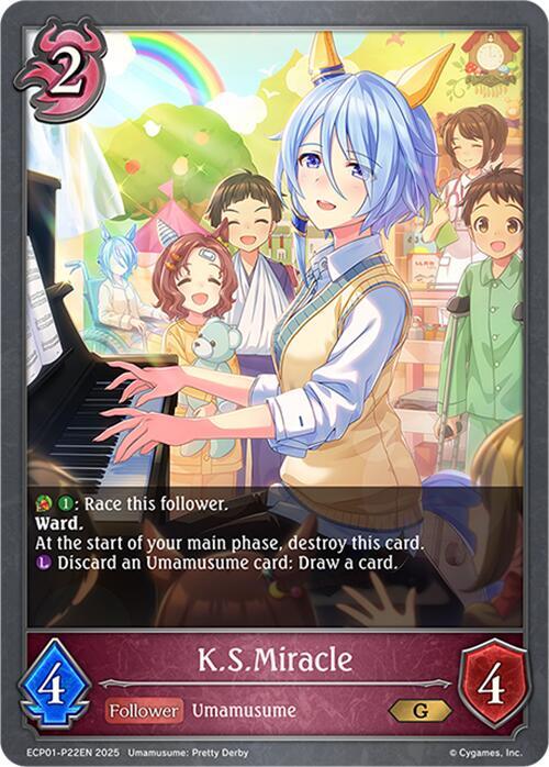 K.S.Miracle - P22EN (Foil), ECP01: Umamusume: Pretty Derby ECP01-P22EN