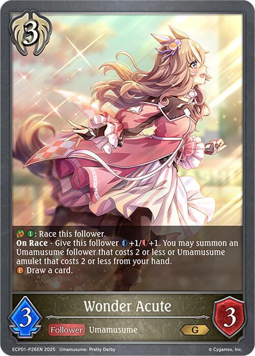 Wonder Acute - P26EN (Foil), ECP01: Umamusume: Pretty Derby ECP01-P26EN