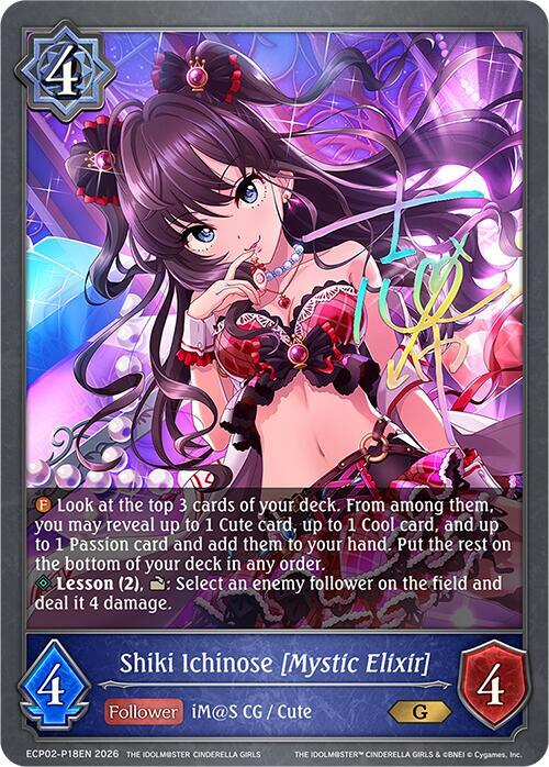 Shiki Ichinose [Mystic Elixir] - P18EN (Foil), ECP02: THE IDOLM@STER CINDERELLA GIRLS ECP02-P18EN