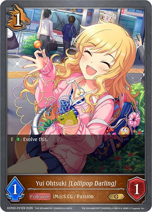 Yui Ohtsuki [Lollipop Darling] - P21EN (Foil), ECP02: THE IDOLM@STER CINDERELLA GIRLS ECP02-P21EN