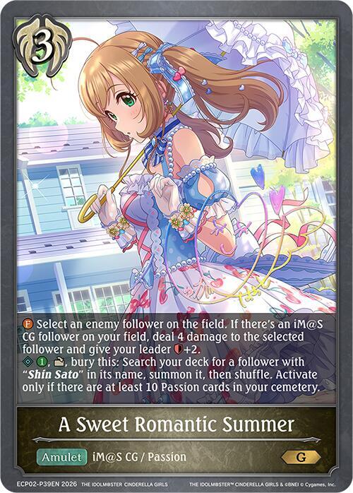 A Sweet Romantic Summer - P39EN (Foil), ECP02: THE IDOLM@STER CINDERELLA GIRLS ECP02-P39EN