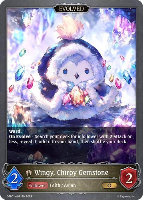 Wingy, Chirpy Gemstone (Evolved), GFB01: Guide to Glory GFB01a-031EN