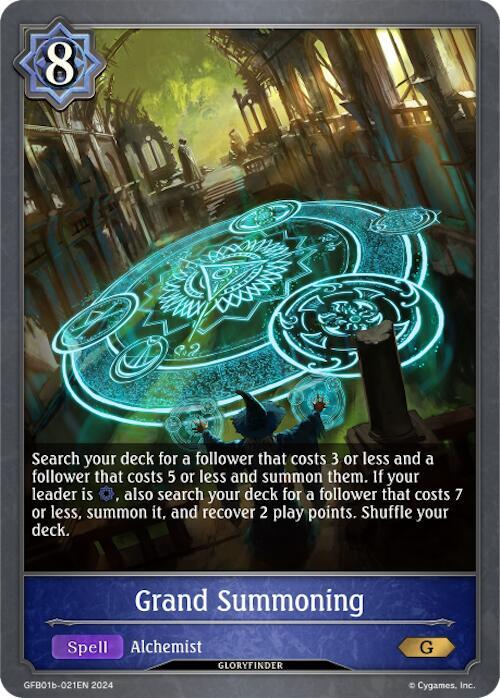 Grand Summoning, GFB01: Guide to Glory GFB01b-021EN
