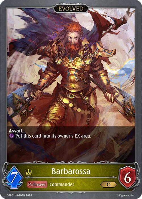 Barbarossa (Evolved), GFB01: Guide to Glory GFB01b-029EN
