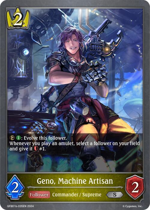 Geno, Machine Artisan (GFB01b-035EN), GFB01: Guide to Glory GFB01b-035EN