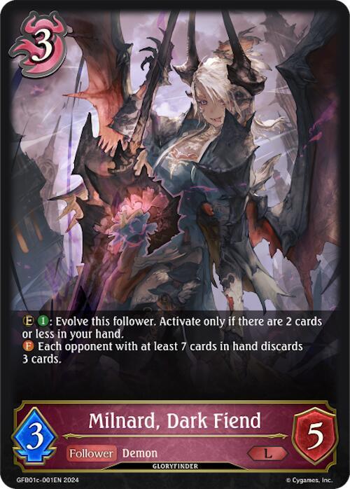 Milnard, Dark Fiend, GFB01: Guide to Glory GFB01c-001EN