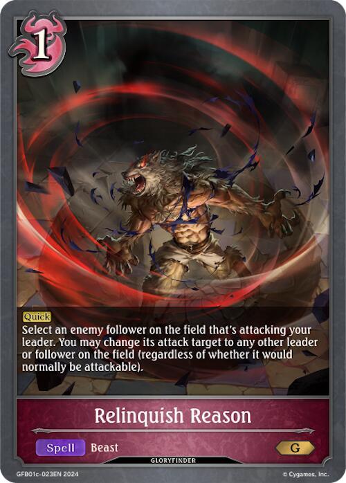 Relinquish Reason, GFB01: Guide to Glory GFB01c-023EN
