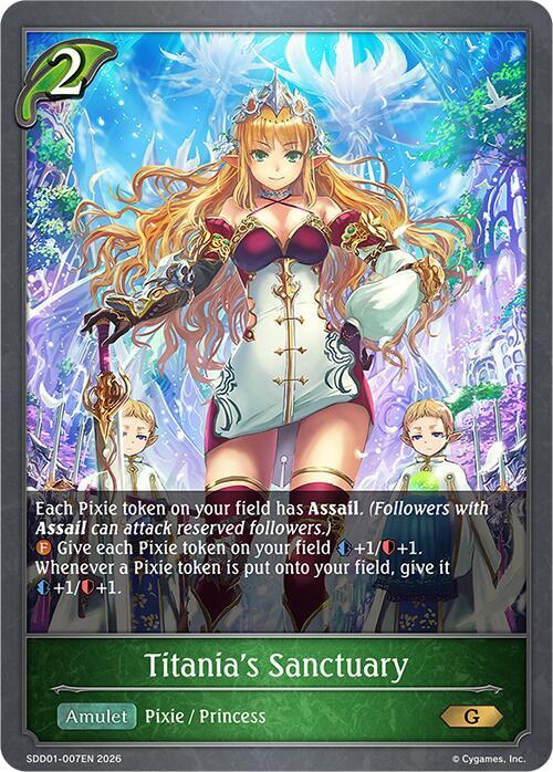 Titania's Sanctuary, SDD01: Showdown Deck: Forestcraft SDD01-007EN