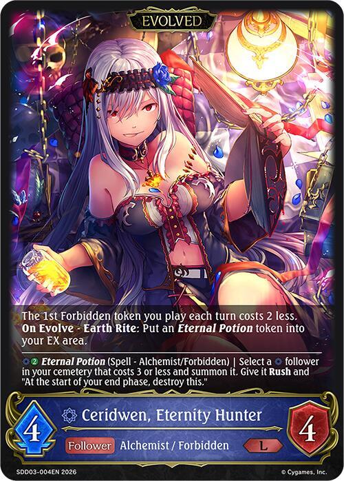Ceridwen, Eternity Hunter (Evolved), SDD03: Showdown Deck: Runecraft SDD03-004EN