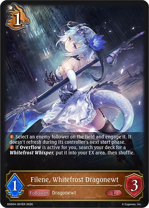 Filene, Whitefrost Dragonewt, SDD04: Showdown Deck: Dragoncraft SDD04-001EN