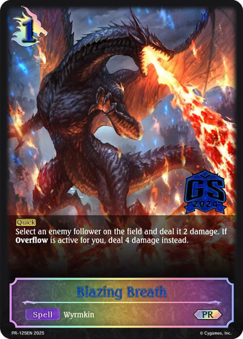 Blazing Breath - PR-125, Shadowverse: Evolve Promo Cards PR-125EN