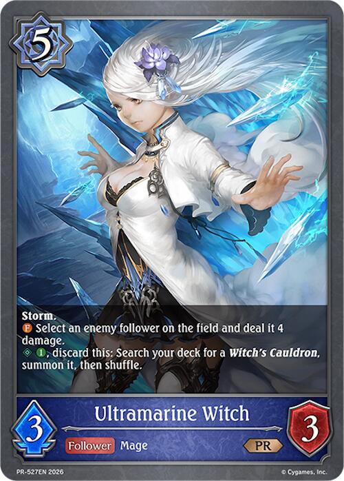 Ultramarine Witch - PR-527, Shadowverse: Evolve Promo Cards PR-527EN