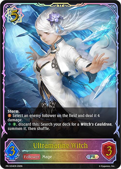 Ultramarine Witch - PR-534, Shadowverse: Evolve Promo Cards PR-534EN