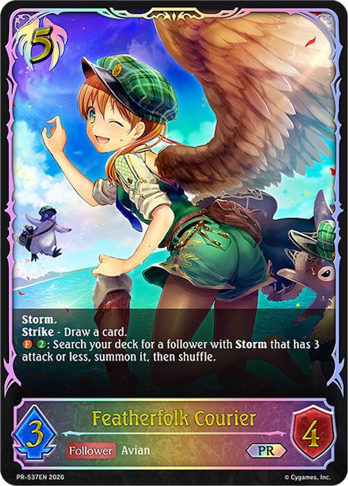 Featherfolk Courier - PR-537, Shadowverse: Evolve Promo Cards PR-537EN