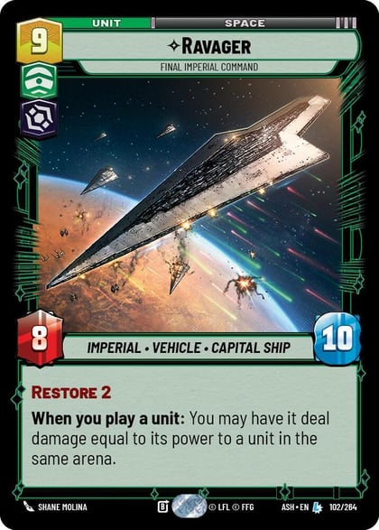 Ravager - Final Imperial Command, Ashes of the Empire 102/264