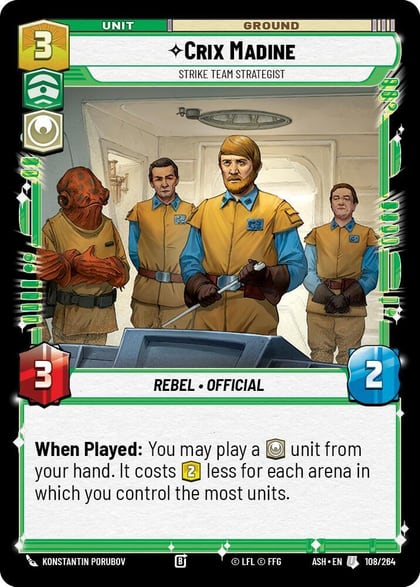 Crix Madine - Strike Team Strategist, Ashes of the Empire 108/264