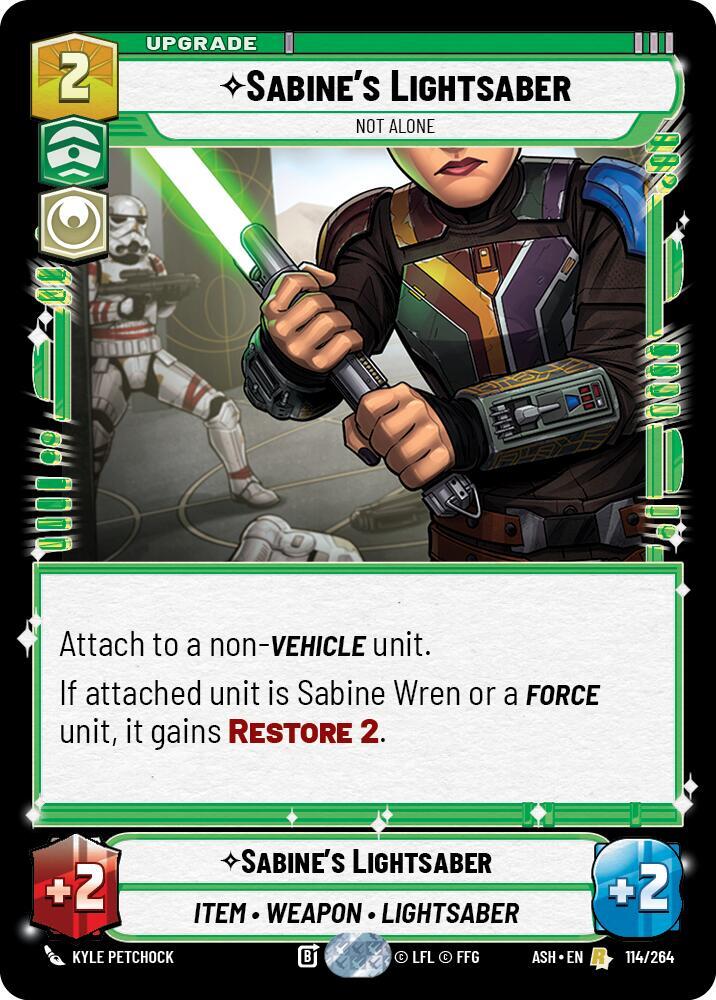 Sabine's Lightsaber - Not Alone, Ashes of the Empire 114/264