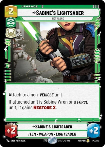 Sabine's Lightsaber - Not Alone, Ashes of the Empire 114/264