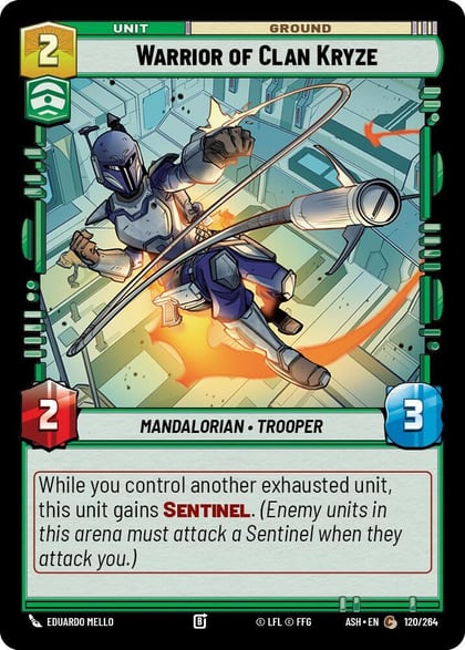 Warrior of Clan Kryze, Ashes of the Empire 120/264