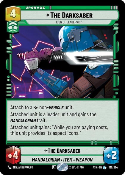 The Darksaber - Icon of Leadership, Ashes of the Empire 135/264