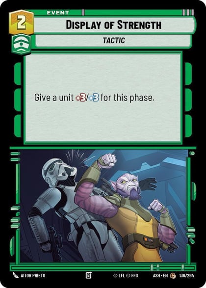 Display of Strength, Ashes of the Empire 136/264