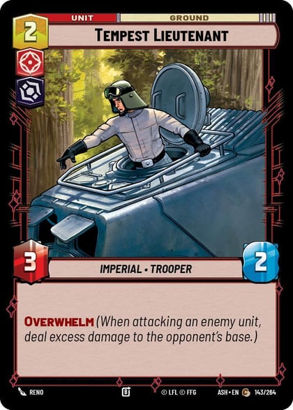 Tempest Lieutenant, Ashes of the Empire 143/264